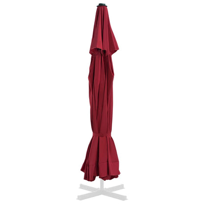 Berkfield Replacement Fabric for Outdoor Parasol Bordeaux Red 500 cm