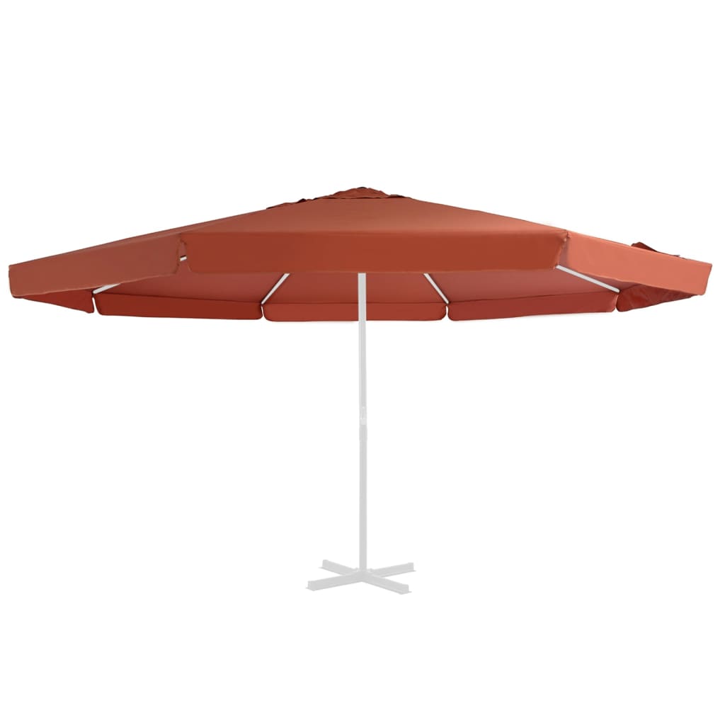 Berkfield Replacement Fabric for Outdoor Parasol Terracotta 500 cm