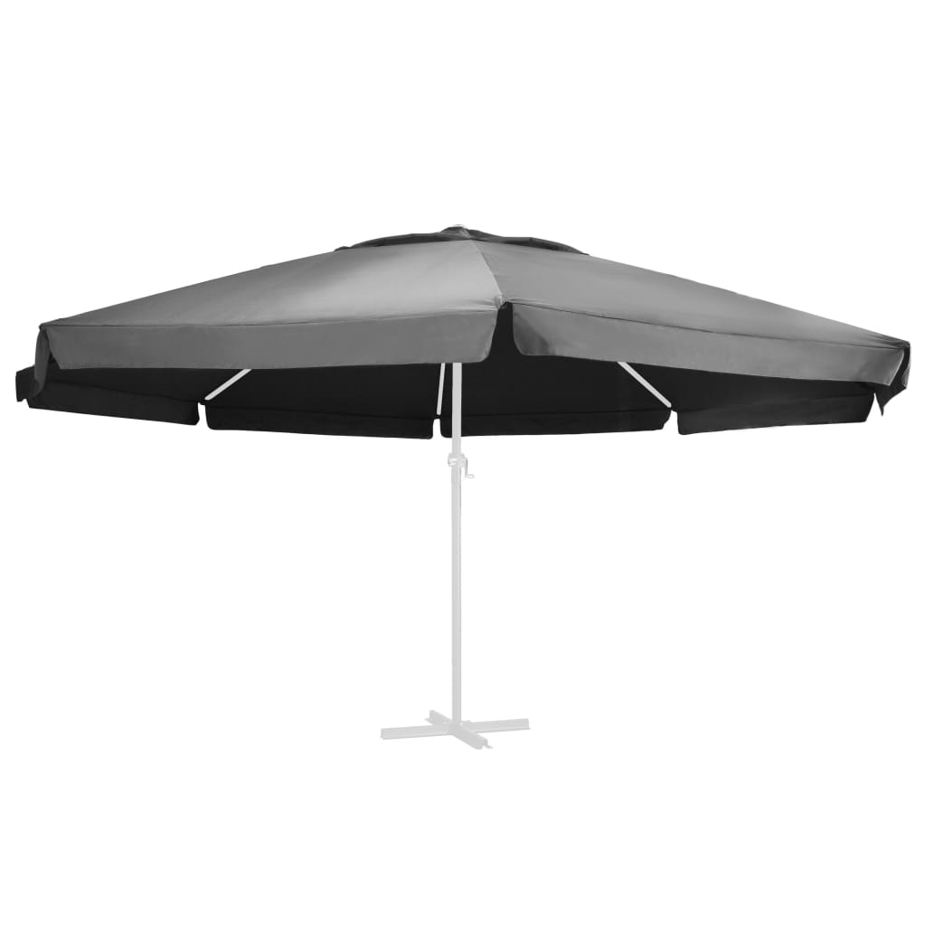 Berkfield Replacement Fabric for Outdoor Parasol Anthracite 600 cm