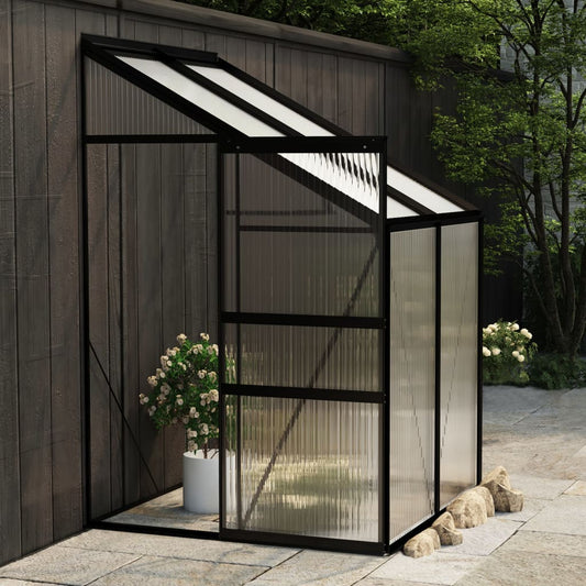 Berkfield Greenhouse Anthracite Aluminium 2.59 m�__
