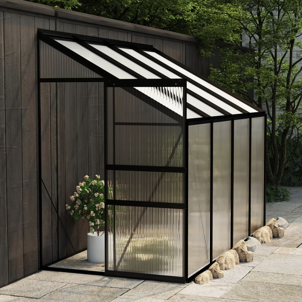 Berkfield Greenhouse Anthracite Aluminium 5.02 m�__
