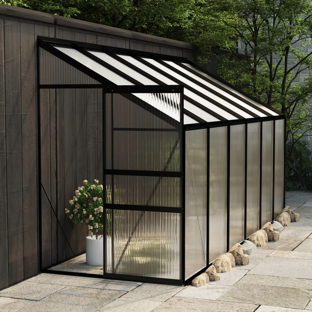 Berkfield Greenhouse Anthracite Aluminium 7.44 m�__