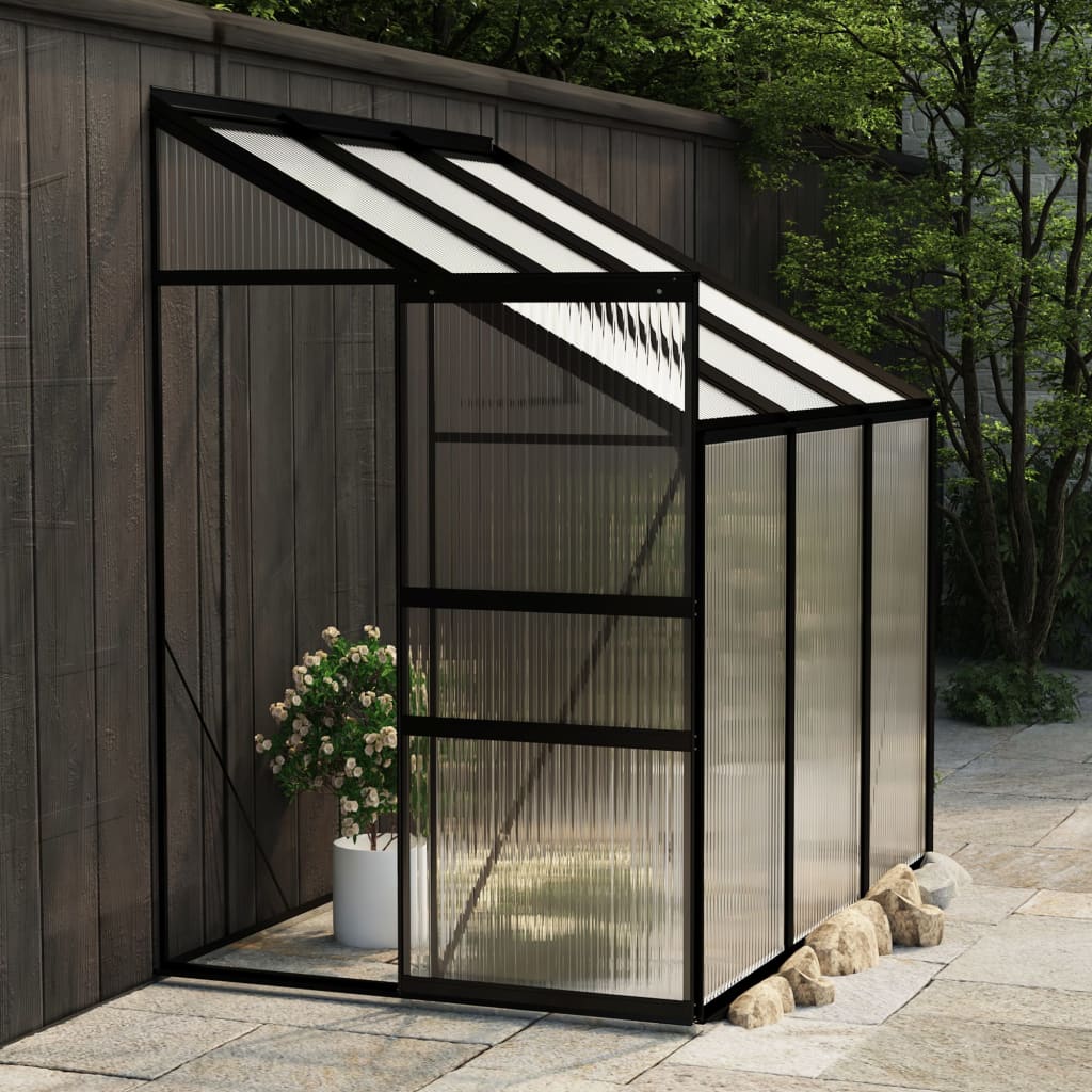 Berkfield Greenhouse Anthracite Aluminium 3.97 m�__