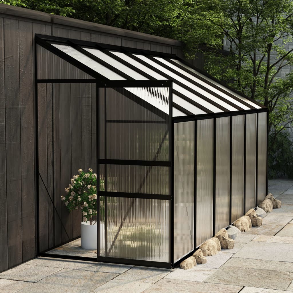 Berkfield Greenhouse Anthracite Aluminium 7.77 m�__