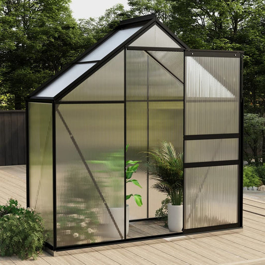 Berkfield Greenhouse Anthracite Aluminium 1.33 m�__