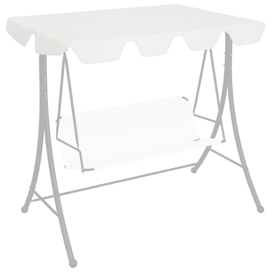 Berkfield Replacement Canopy for Garden Swing White 188/168x110/145 cm