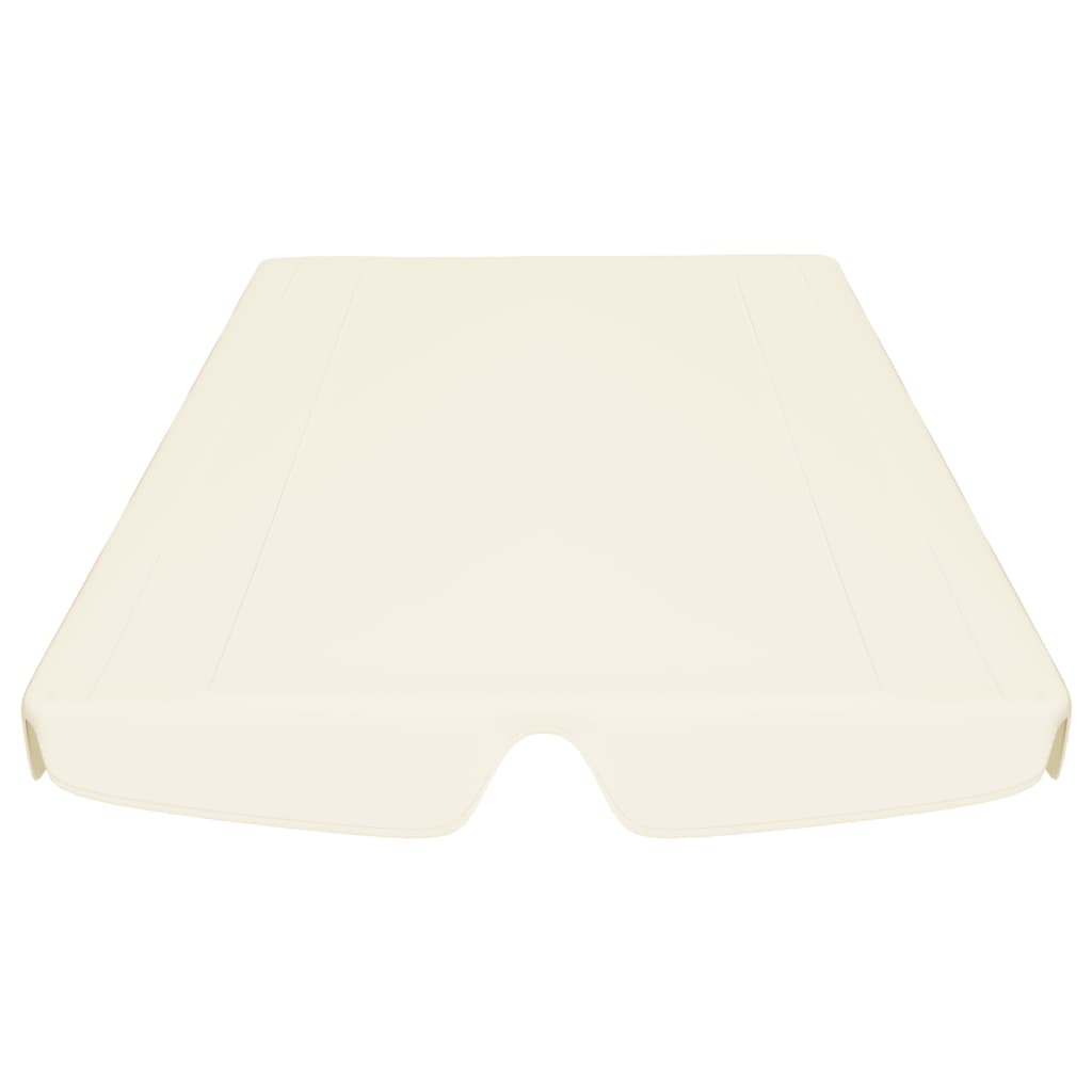Berkfield Replacement Canopy for Garden Swing Cream 150/130x70/105 cm