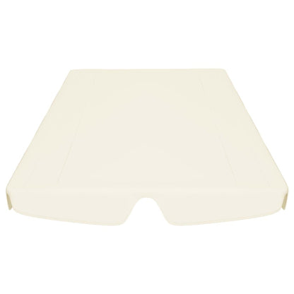 Berkfield Replacement Canopy for Garden Swing Cream 150/130x70/105 cm