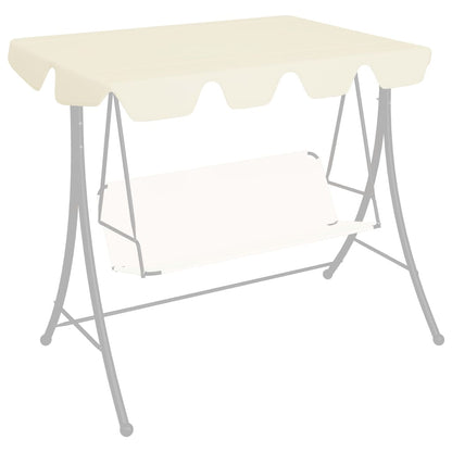 Berkfield Replacement Canopy for Garden Swing Cream 150/130x70/105 cm