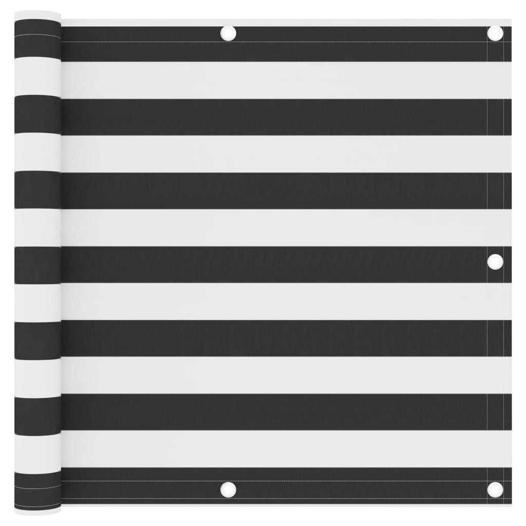 Berkfield Balcony Screen Anthracite and White 90x400 cm Oxford Fabric