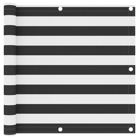 Berkfield Balcony Screen Anthracite and White 90x600 cm Oxford Fabric