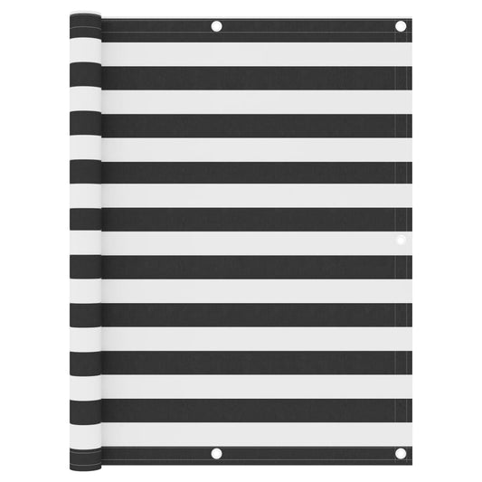 Berkfield Balcony Screen Anthracite and White 120x300 cm Oxford Fabric