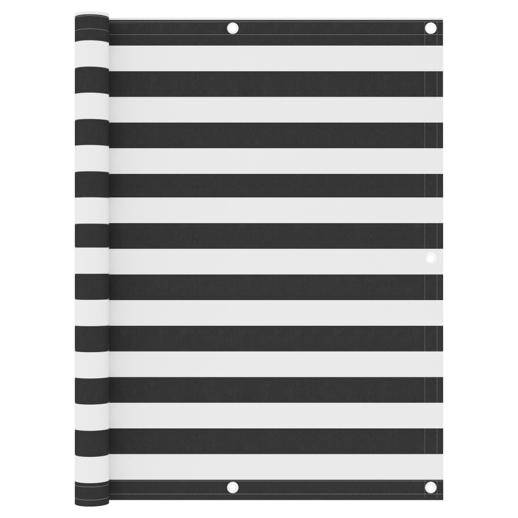 Berkfield Balcony Screen Anthracite and White 120x400 cm Oxford Fabric