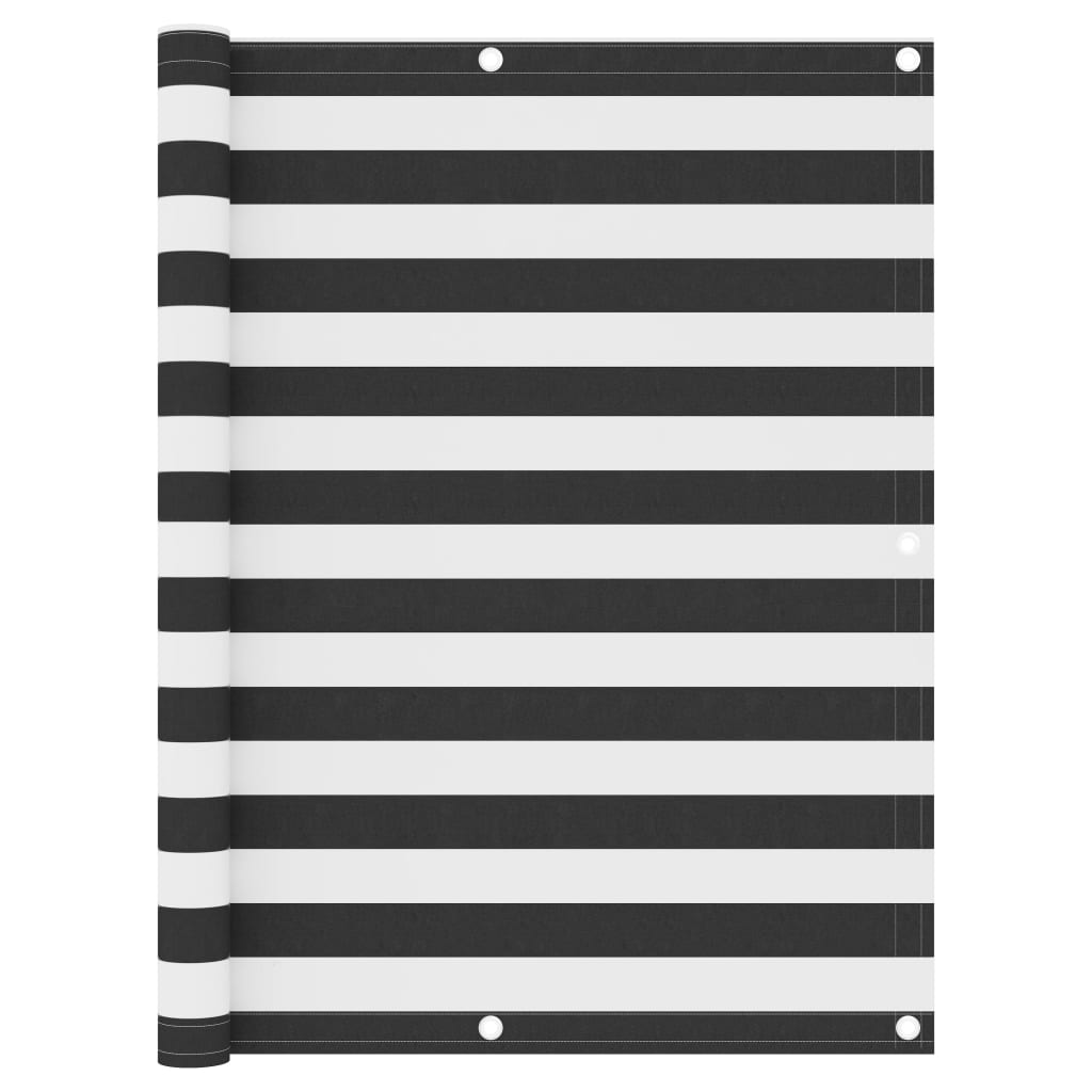 Berkfield Balcony Screen Anthracite and White 120x500 cm Oxford Fabric
