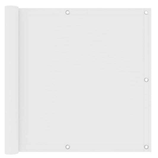 Berkfield Balcony Screen White 90x500 cm Oxford Fabric