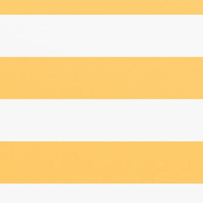 Berkfield Balcony Screen White and Yellow 90x400 cm Oxford Fabric