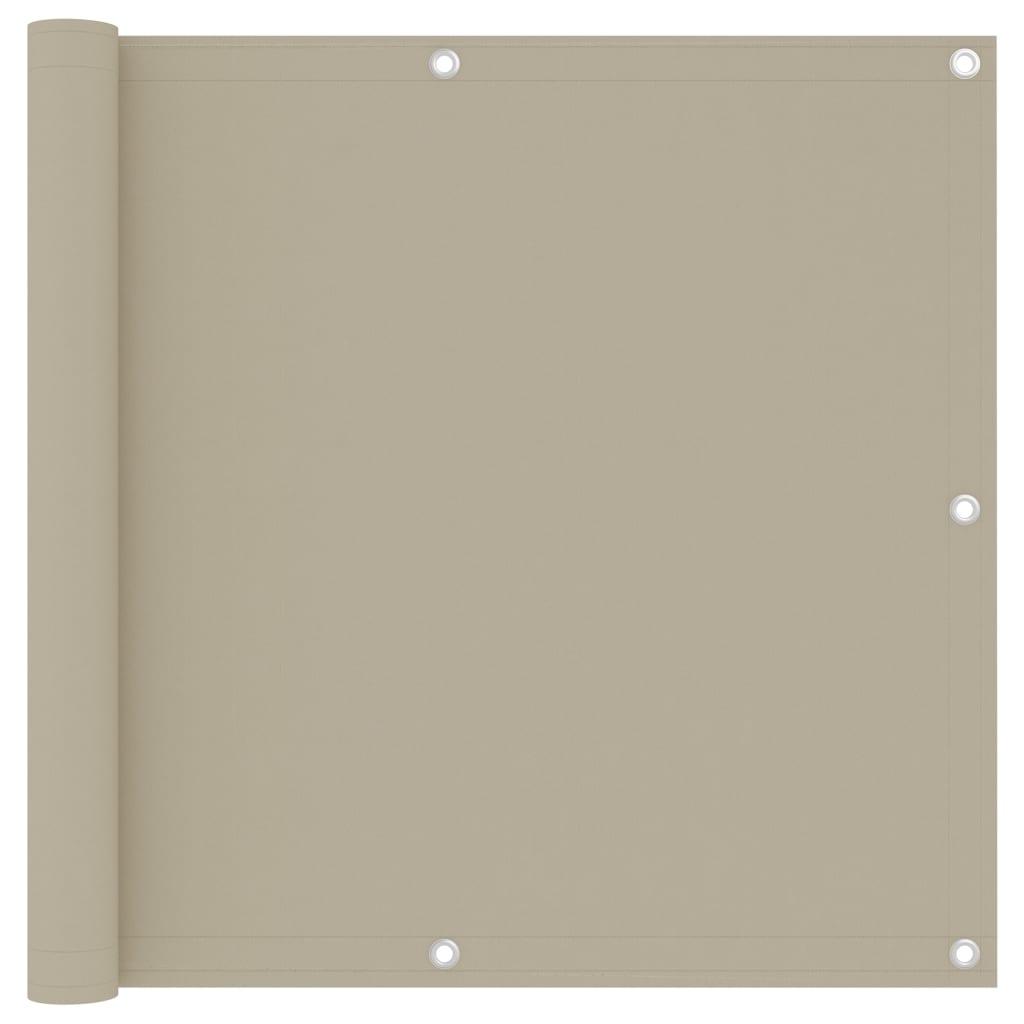 Berkfield Balcony Screen Beige 90x300 cm Oxford Fabric