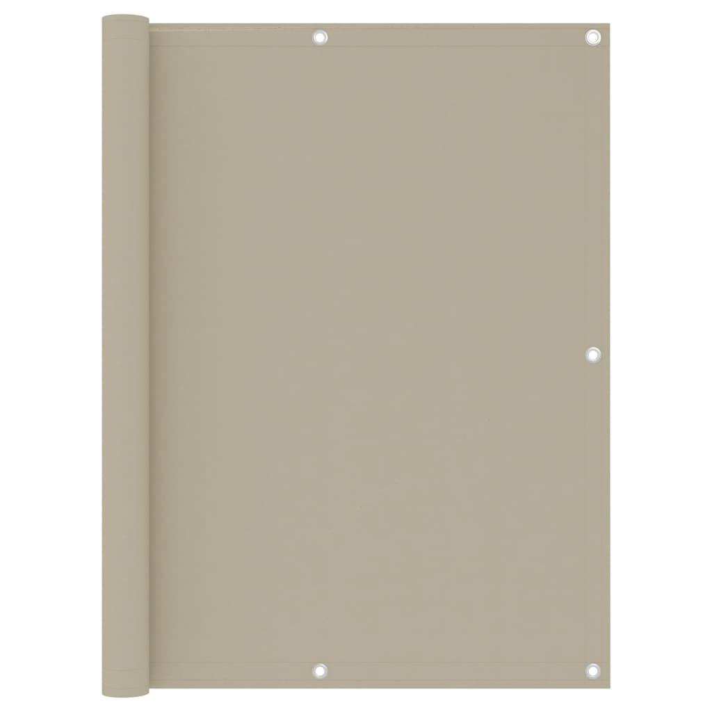 Berkfield Balcony Screen Beige 120x300 cm Oxford Fabric