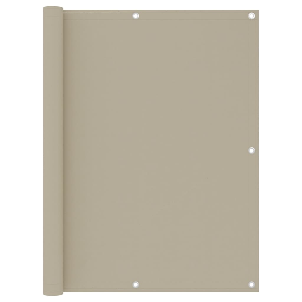 Berkfield Balcony Screen Beige 120x400 cm Oxford Fabric