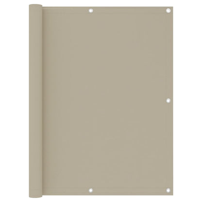 Berkfield Balcony Screen Beige 120x400 cm Oxford Fabric
