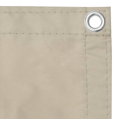 Berkfield Balcony Screen Beige 120x400 cm Oxford Fabric