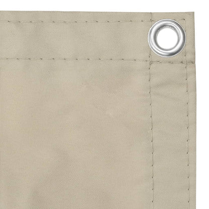 Berkfield Balcony Screen Beige 120x600 cm Oxford Fabric