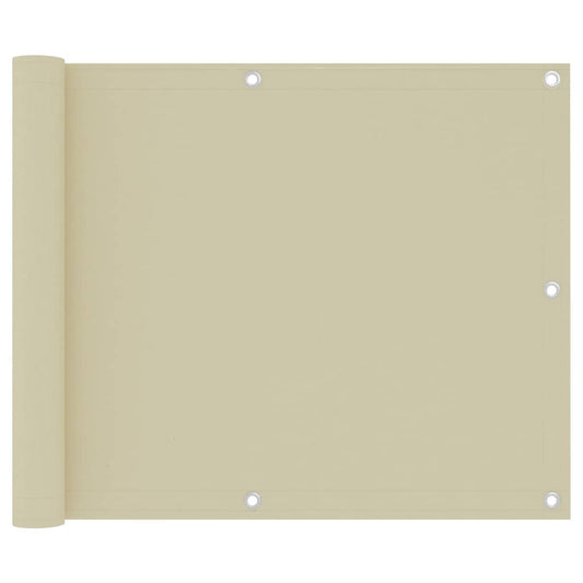 Berkfield Balcony Screen Cream 75x300 cm Oxford Fabric