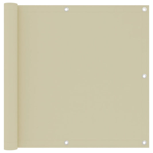 Berkfield Balcony Screen Cream 90x300 cm Oxford Fabric