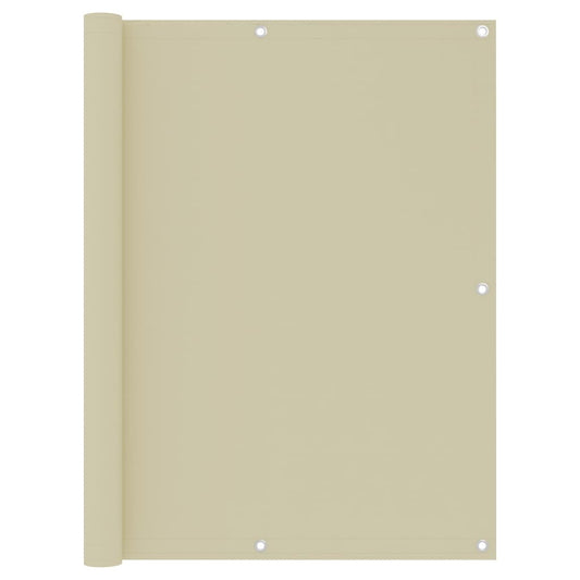 Berkfield Balcony Screen Cream 120x400 cm Oxford Fabric