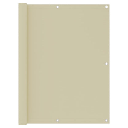 Berkfield Balcony Screen Cream 120x500 cm Oxford Fabric