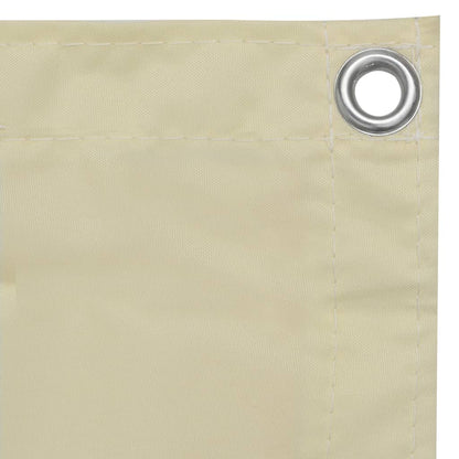 Berkfield Balcony Screen Cream 120x500 cm Oxford Fabric