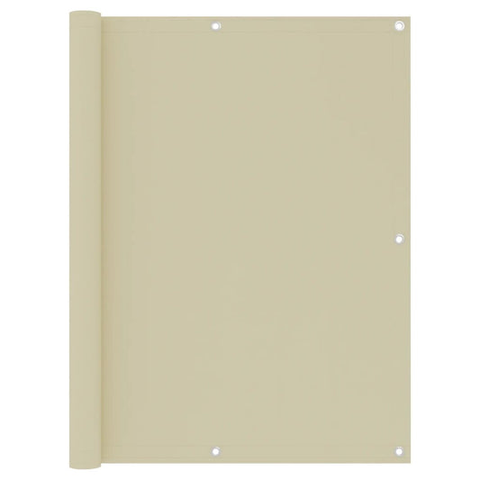 Berkfield Balcony Screen Cream 120x600 cm Oxford Fabric