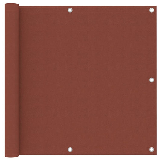 Berkfield Balcony Screen Terracotta 90x500 cm Oxford Fabric