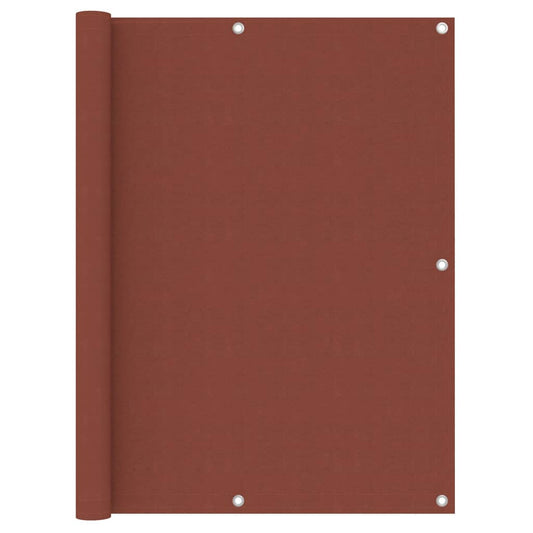 Berkfield Balcony Screen Terracotta 120x600 cm Oxford Fabric