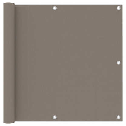 Berkfield Balcony Screen Taupe 90x600 cm Oxford Fabric