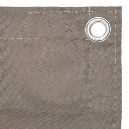 Berkfield Balcony Screen Taupe 90x600 cm Oxford Fabric