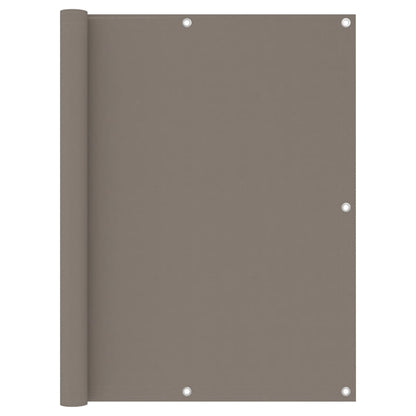 Berkfield Balcony Screen Taupe 120x400 cm Oxford Fabric