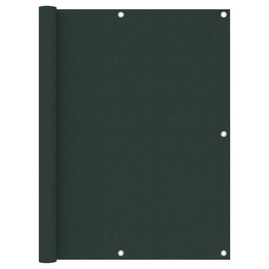 Berkfield Balcony Screen Dark Green 120x400 cm Oxford Fabric