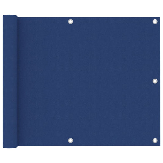 Berkfield Balcony Screen Blue 75x500 cm Oxford Fabric