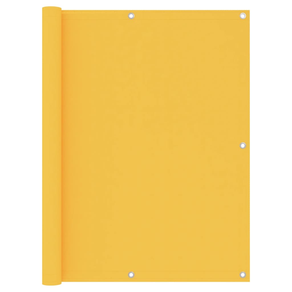 Berkfield Balcony Screen Yellow 120x300 cm Oxford Fabric