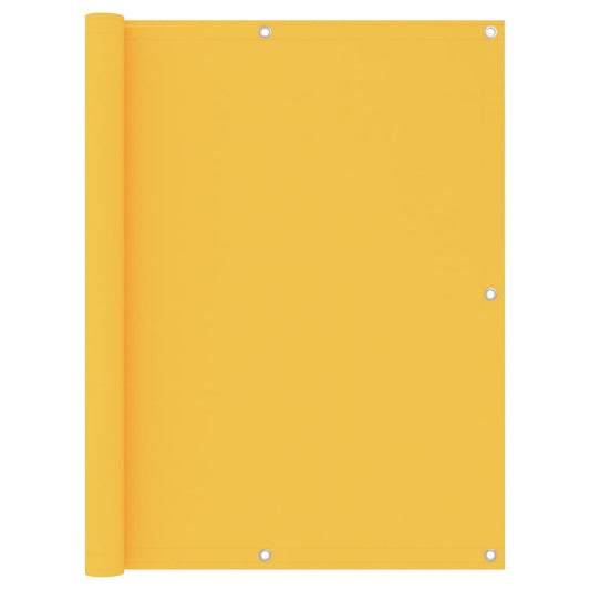 Berkfield Balcony Screen Yellow 120x400 cm Oxford Fabric