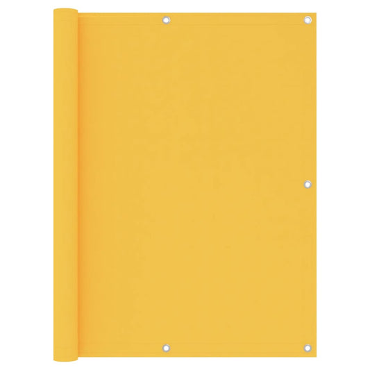 Berkfield Balcony Screen Yellow 120x600 cm Oxford Fabric