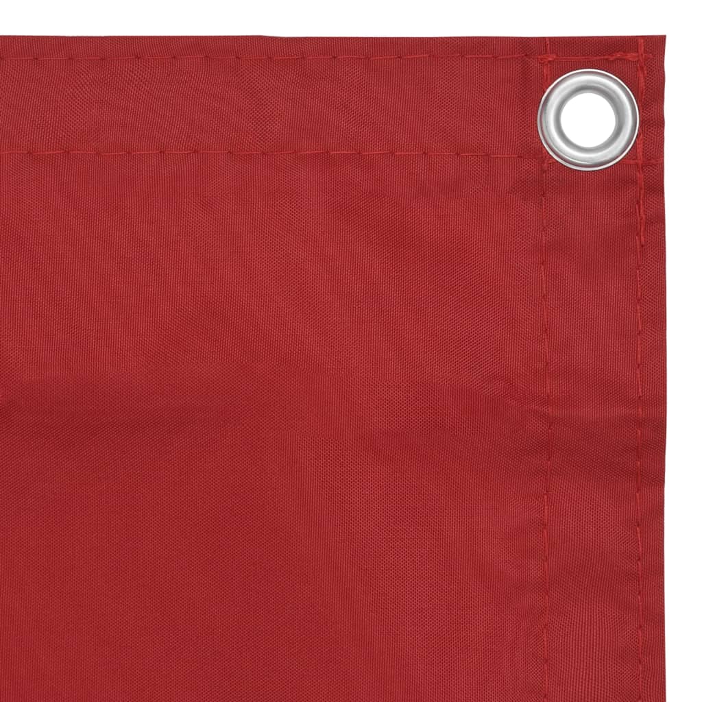 Berkfield Balcony Screen Red 75x400 cm Oxford Fabric
