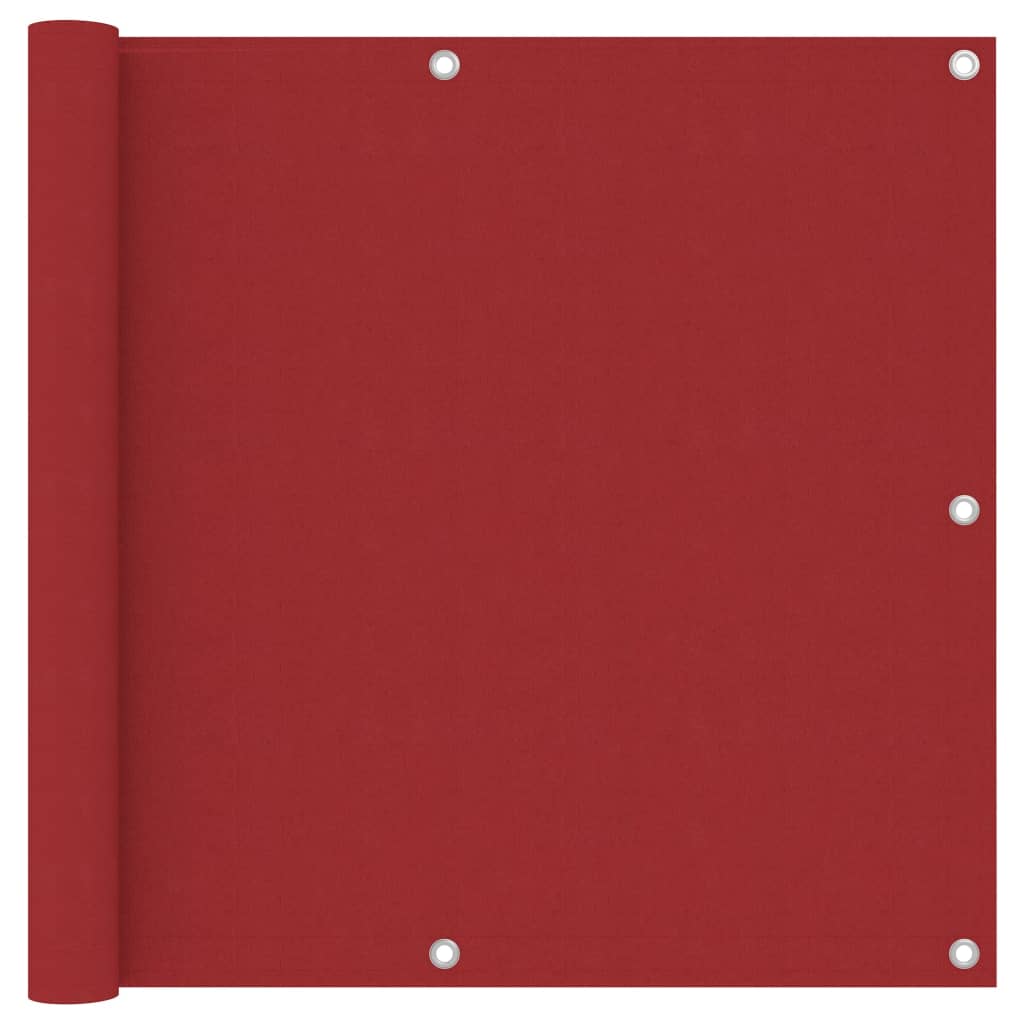 Berkfield Balcony Screen Red 90x300 cm Oxford Fabric