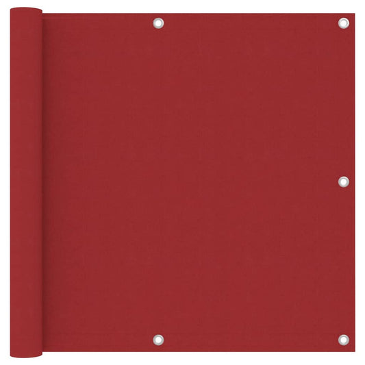 Berkfield Balcony Screen Red 90x300 cm Oxford Fabric