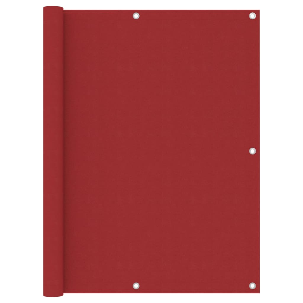 Berkfield Balcony Screen Red 120x300 cm Oxford Fabric
