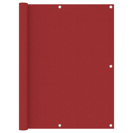 Berkfield Balcony Screen Red 120x500 cm Oxford Fabric