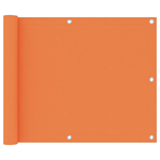 Berkfield Balcony Screen Orange 75x500 cm Oxford Fabric