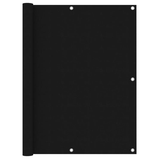 Berkfield Balcony Screen Black 120x300 cm Oxford Fabric
