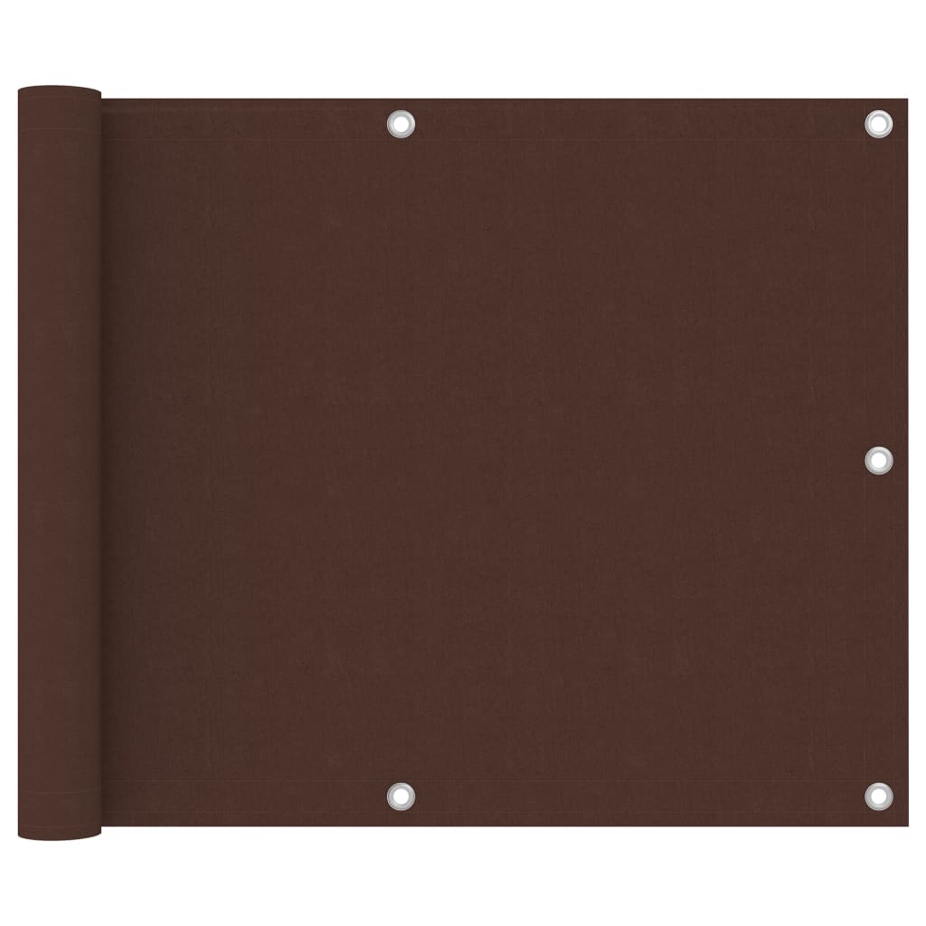 Berkfield Balcony Screen Brown 75x300 cm Oxford Fabric